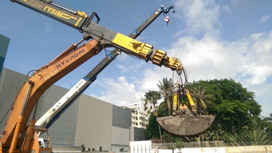 Bras télescopique de coquille de série de KM avec la longue portée d'excavatrice de bras de chariot élévateur de grue