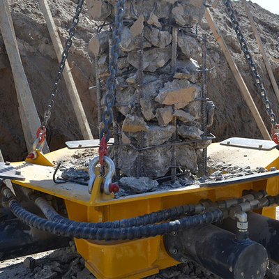Excavatrice hydraulique concrète 400mm de Digger For 8t de briseur de roche de tête de pile