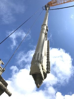1.2m3 Vibroflot électrique d'alimentation au fond 300kN 6 bar équipement d'amélioration du sol