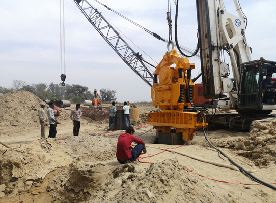 Équipement de conduite de pile personnalisé Grue suspendue Vibro Hammer Electric