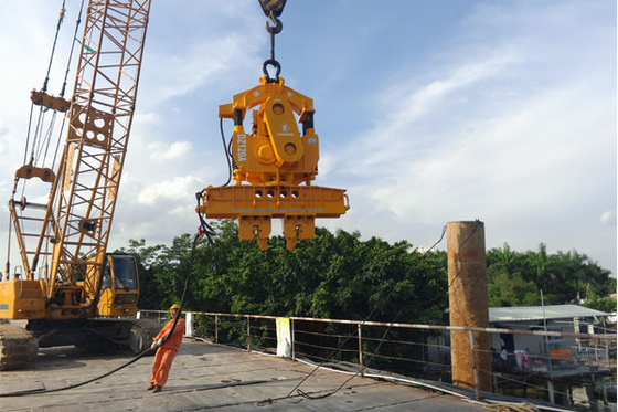 Modèle personnalisé de marteau de conduite de pile de vibration de marteau suspendu à la grue électrique de marteau Vibro