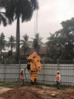 Équipement de conduite de pile à fréquence variable à feuille de pile électrique Vibro Hammer