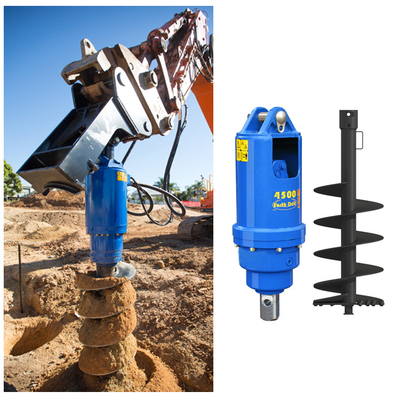 1.5-4 tonnes Mini Excavateur Forage Diamètre personnalisé Machine à auger de terre Pour l'excavatrice