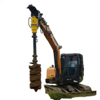 Excavateur de 6 à 8 tonnes, perceuse hydraulique à auger de terre avec auger S5