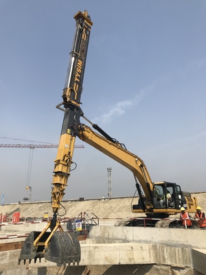 KM150 de haute qualité Sécurité motorisée Petite roue Robot Boom Excavator bras télescopique