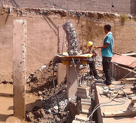 Partie hydraulique de l'excavatrice, à tête carrée de pile, machine à couper 600 mm