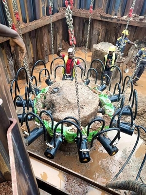 Outils de construction civile Tête hydraulique de broyeur de piles Coupeur de béton Broyeur de piles