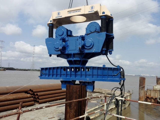 Pile Driver Plaque d'acier Piling électrique Vibro Hammer pour le projet de pont à l'étranger