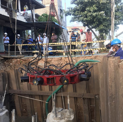 Machine à casser des piles de béton rondes