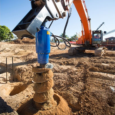 foreuse hydraulique ronde de la terre de 65mm avec 2 axes de sortie facultatifs