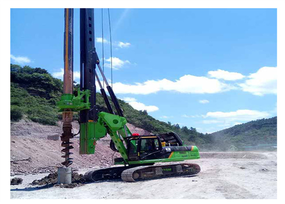foreuse hydraulique d'eaux souterraines de trou de 64m pleine de machine rotatoire 2000mm moulue de pile