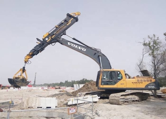 excavatrice Telescopic Boom de bloc supérieur de 1600kg Mini Excavator Long Reach Attachment