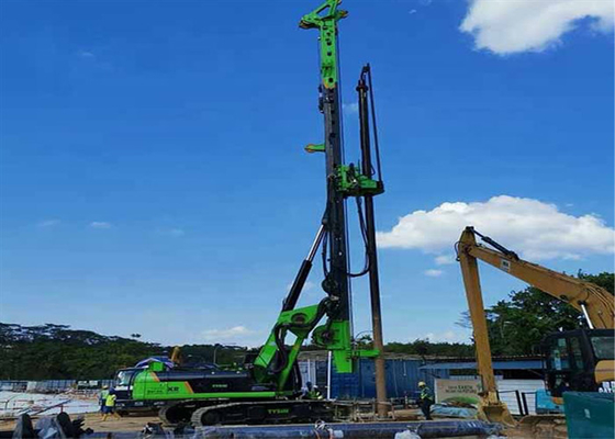 tête rotatoire hydraulique 51m multifonctionnelle de perceuse de CFA 34.3MPa de plate-forme de forage de 20m